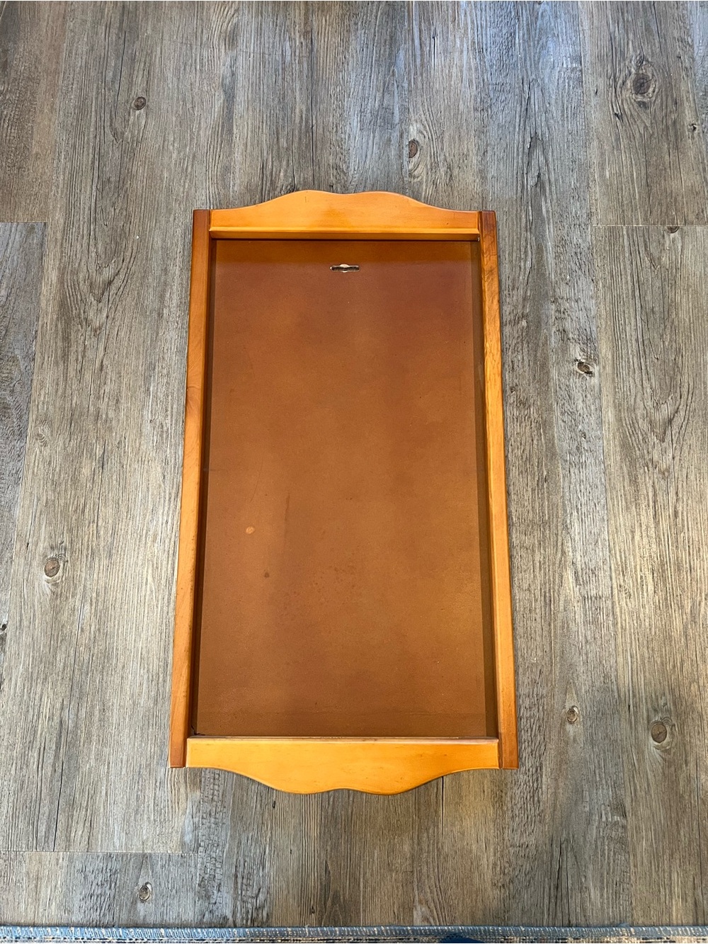 Calendar frame box honey brown